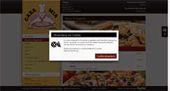 Desktop Screenshot of pizzeria-casamia.de